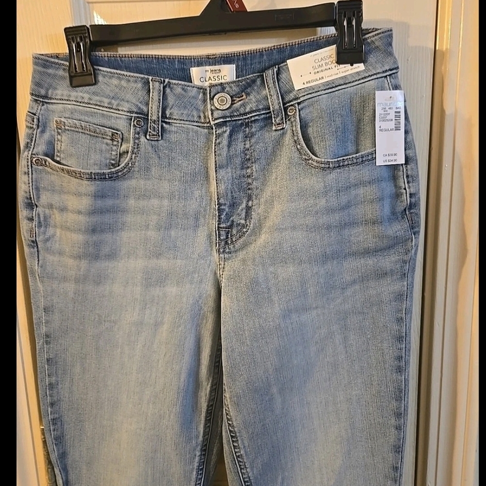 Maurices Light Blue Straight Leg Jeans